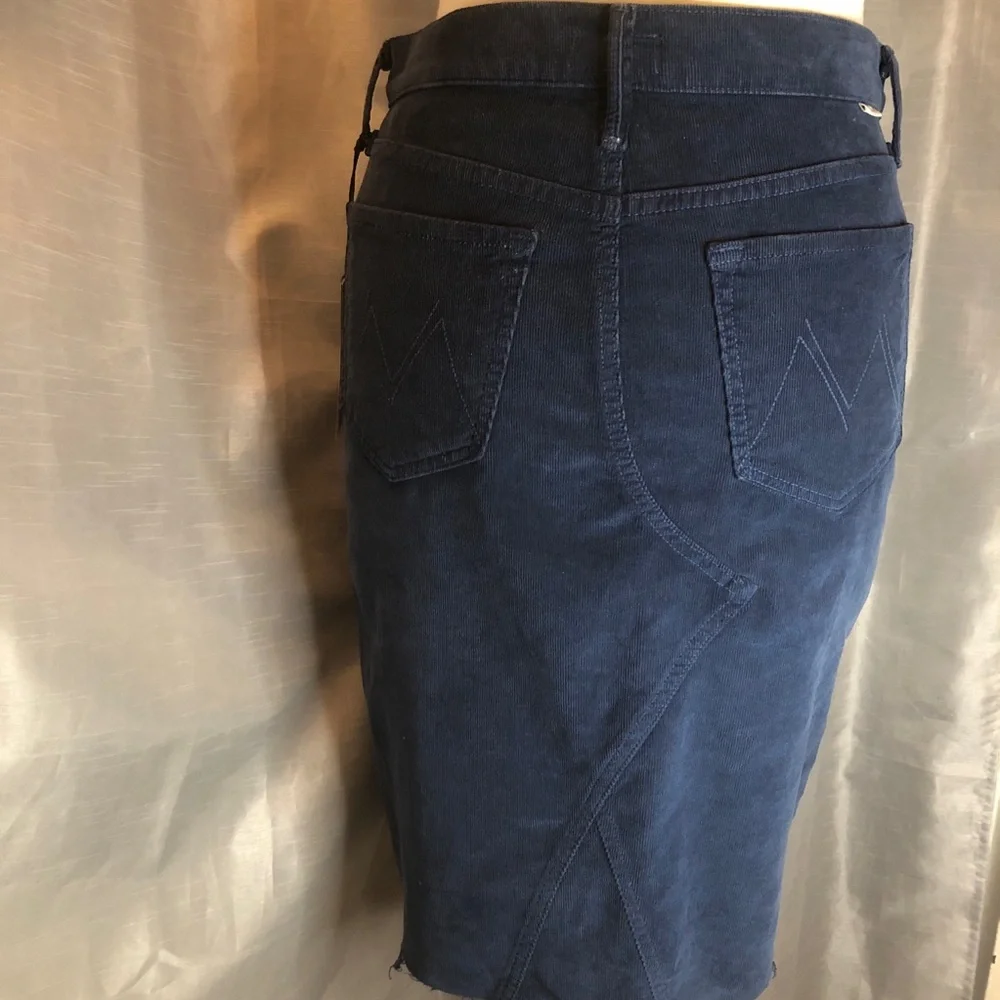 Mother corduroy skirt. Size 27. Steel blue - Picture 9 of 13